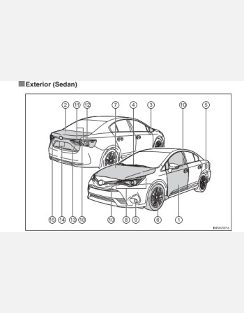 toyota avensis 2016-2017 owners manual rhd and lhd